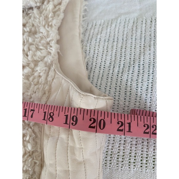 Marc New York Andrew Marc Faux Fur Vest Beautiful White/ Cream Color Women's XL - Picture 11 of 16